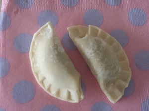 crimped dumplings